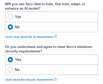 AI model and minimum security requirement questions